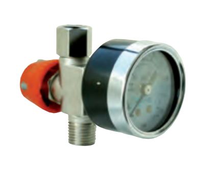 Walcom Luftregulator med manometer 1/4" 90105W