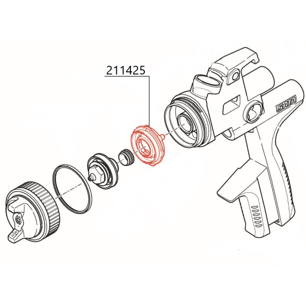 Luftfordelerring 211425 Til 5000 B