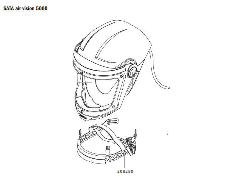 Komplet Hovedfastgørelse Til Air Vision 5000