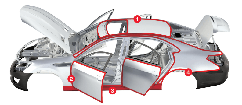 3M 8115 Panel Bonding in use