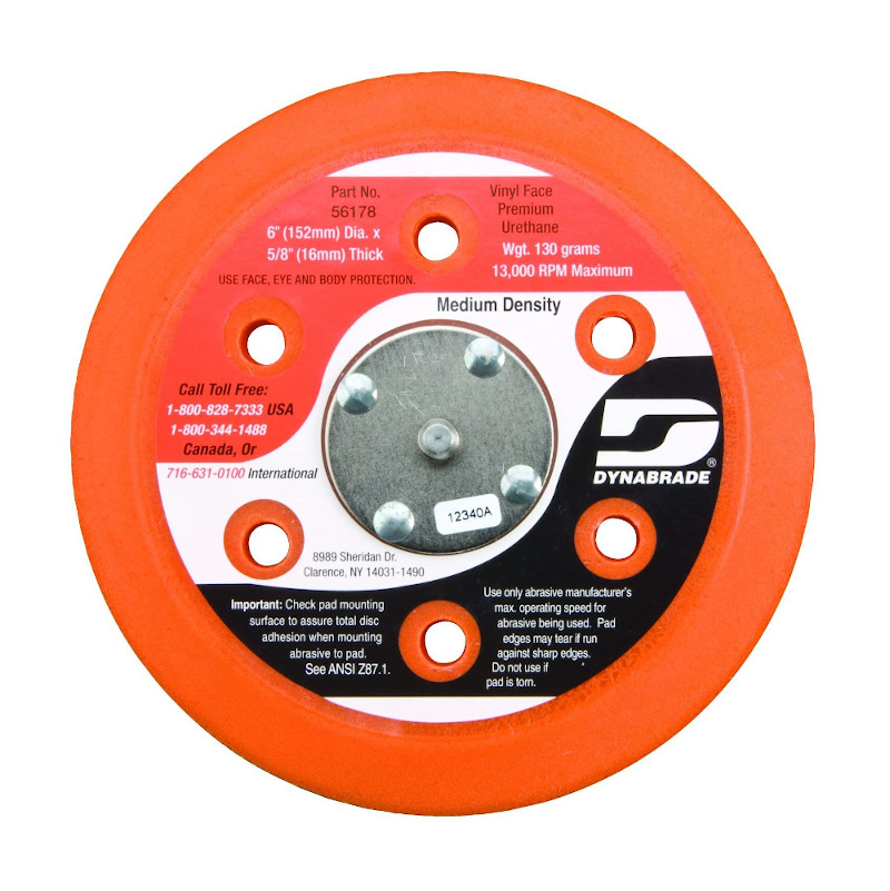 56178 Vakuum Skive Pad 6H 150Mm