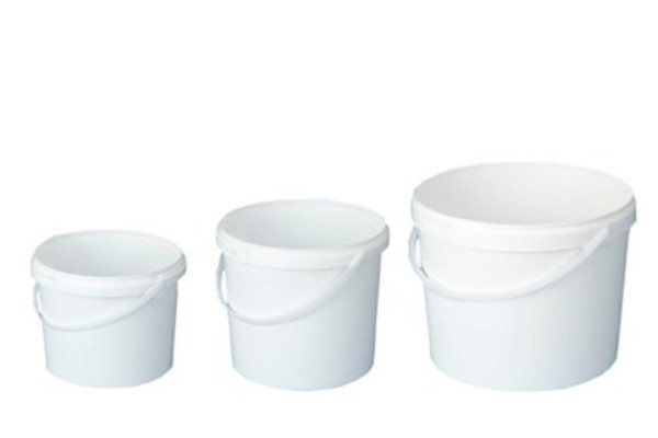 Plastik Buckets Uden Låg Hvid