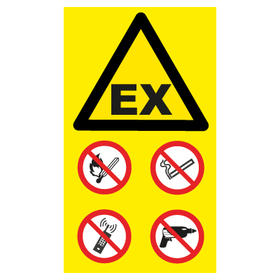 Atex Vinyl Kombiskilt