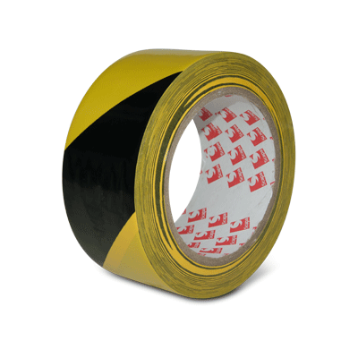 Gulvmarkeringstape Gul/Sort 33 Mm X 50 M