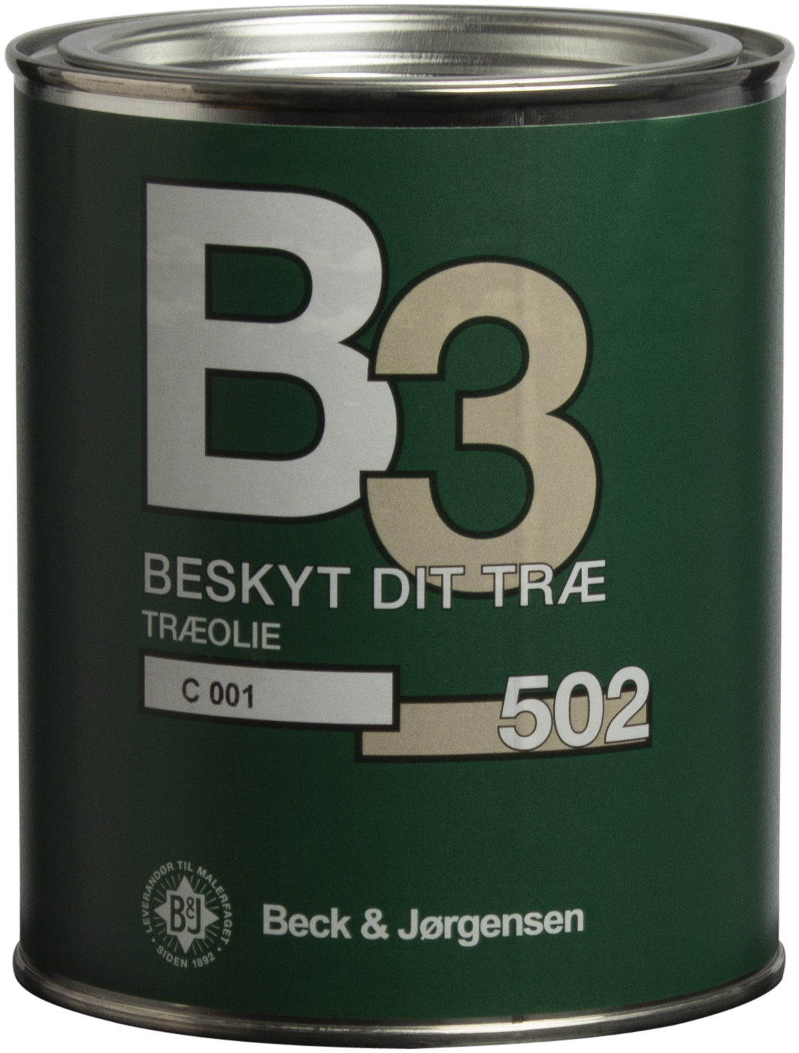 B&J B3 Træolie 502 - Gennemsigtig