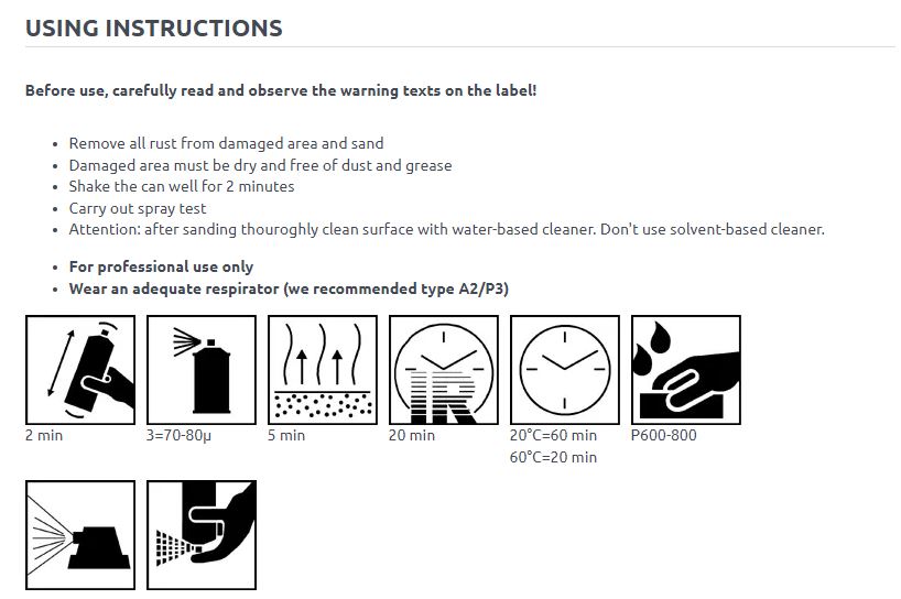 1K Spray Putty Beige