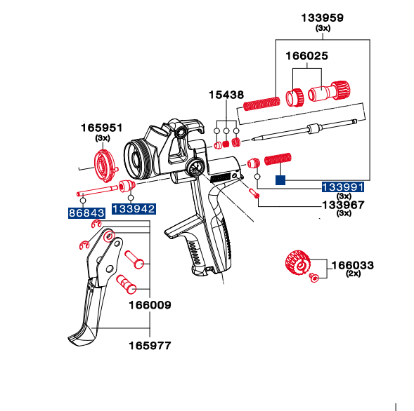 Repair Kit 166058 - sata 4000