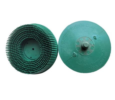 Scotch-Brite Roloc Bristle rondel, 76 mm, P50, Grøn