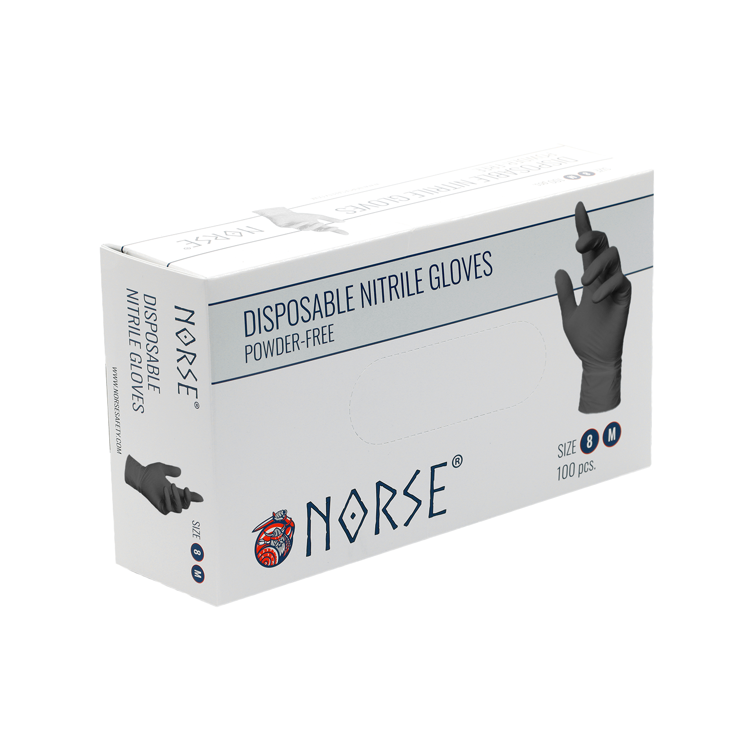 Norse nitril engangshandsker – sort