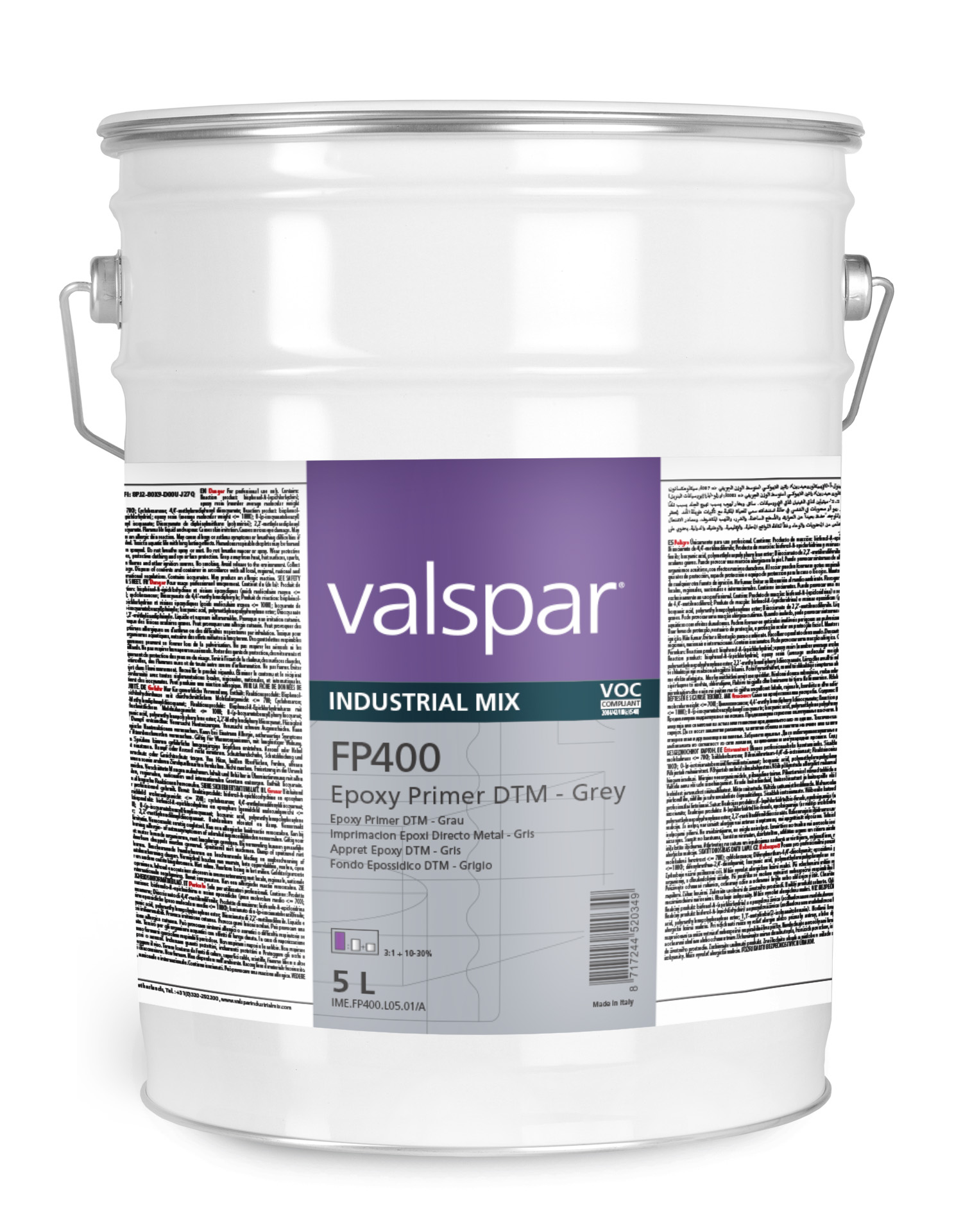 Fp400 Epoxy Primer Dtm Grå