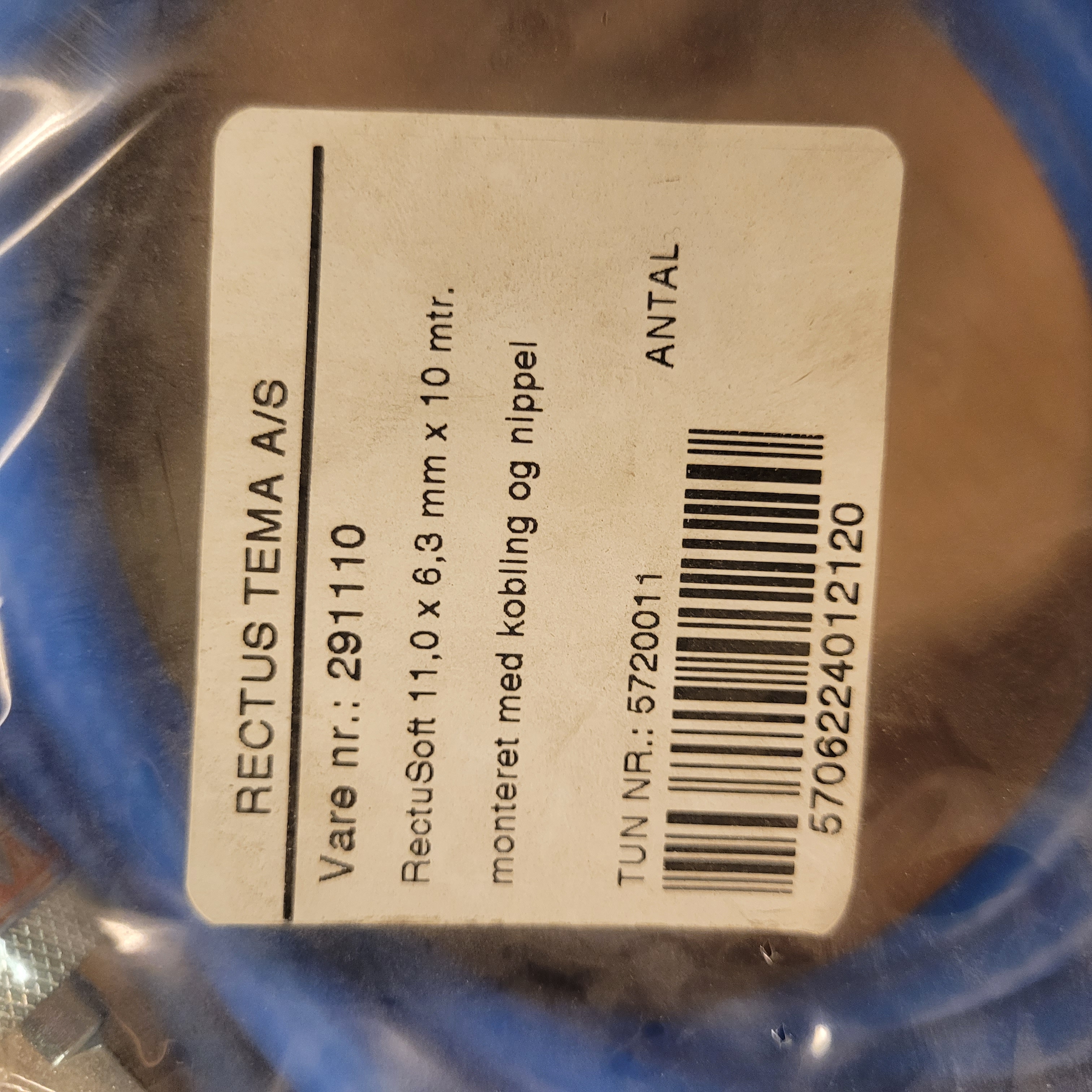 Luftslange RectuSoft 11.0 x 6.3 mm x 10 m