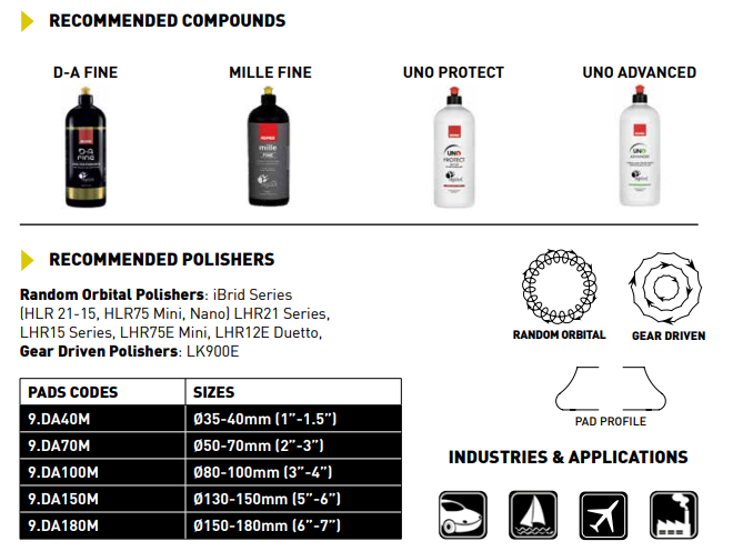 D-A Fine Finishing Foam Polerpude