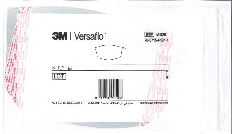 3M Versaflo Peel-Off Visor Covers M-928 pack