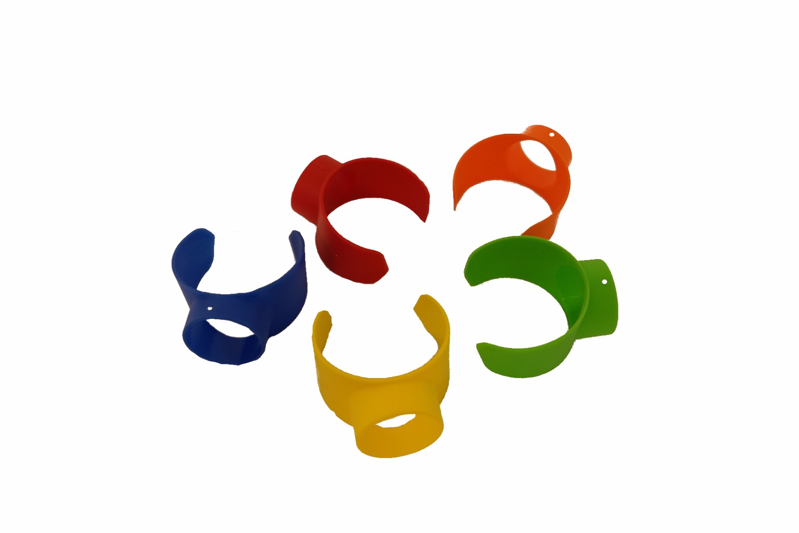 Sæt Af 5 Farvede Ringe Til Pumpeflaske