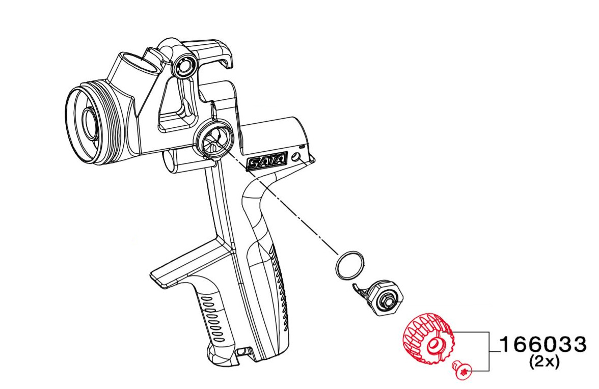Kontrolknap Med Skrue 166033