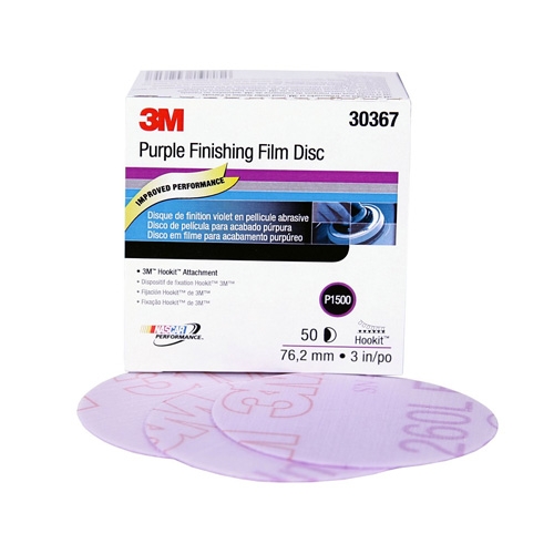 3M Hookit Purple Finishing Film Disc 76mm P1200